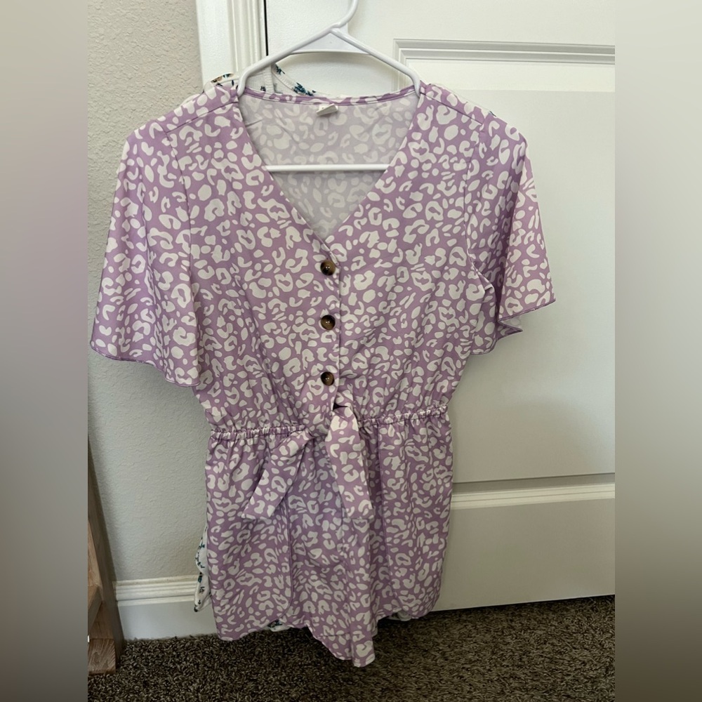 SHEIN Teen Romper